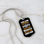 Good Human Dog Loves Him White Necklace Stainless Steel or 18k Gold Dog Tag 24" Chain-Express Your Love Gifts