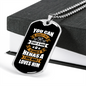 Good Human Dog Loves Him White Necklace Stainless Steel or 18k Gold Dog Tag 24" Chain-Express Your Love Gifts