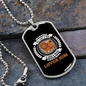 Good Human Dog Loves Necklace Stainless Steel or 18k Gold Dog Tag 24" Chain-Express Your Love Gifts