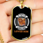 Good Human Dog Loves Necklace Stainless Steel or 18k Gold Dog Tag 24" Chain-Express Your Love Gifts