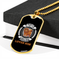 Good Human Dog Loves Necklace Stainless Steel or 18k Gold Dog Tag 24" Chain-Express Your Love Gifts