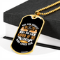Good Human Dog Loves White Necklace Stainless Steel or 18k Gold Dog Tag 24" Chain-Express Your Love Gifts