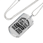 Good Man Good Works Necklace Stainless Steel or 18k Gold Dog Tag 24" Chain-Express Your Love Gifts
