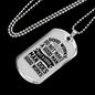 Good Man Good Works Necklace Stainless Steel or 18k Gold Dog Tag 24" Chain-Express Your Love Gifts