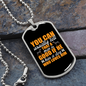 Good Man Necklace Stainless Steel or 18k Gold Dog Tag 24" Chain-Express Your Love Gifts