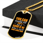 Good Man Necklace Stainless Steel or 18k Gold Dog Tag 24" Chain-Express Your Love Gifts
