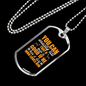 Good Man Necklace Stainless Steel or 18k Gold Dog Tag 24" Chain-Express Your Love Gifts