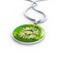 Good Planets Circle Pendant UFO Alien Fan Necklace Stainless Steel or 18k Gold 18-22"-Express Your Love Gifts