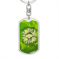Good Planets Dog Tag Pendant Keychain Stainless Steel or 18k Gold-Express Your Love Gifts