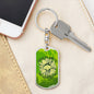 Good Planets Dog Tag Pendant Keychain Stainless Steel or 18k Gold-Express Your Love Gifts