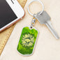 Good Planets Dog Tag Pendant Keychain Stainless Steel or 18k Gold-Express Your Love Gifts