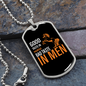 Good Taste in Horse Bad Taste in Men Horse Necklace Stainless Steel or 18k Gold Dog Tag 24" Chain-Express Your Love Gifts