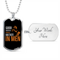 Good Taste in Horse Bad Taste in Men Horse Necklace Stainless Steel or 18k Gold Dog Tag 24" Chain-Express Your Love Gifts