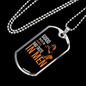 Good Taste in Horse Bad Taste in Men Horse Necklace Stainless Steel or 18k Gold Dog Tag 24" Chain-Express Your Love Gifts