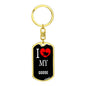 Goose Bird Lover Keyring Keychain Stainless Steel or 18k Gold-Express Your Love Gifts