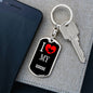 Goose Bird Lover Keyring Keychain Stainless Steel or 18k Gold-Express Your Love Gifts