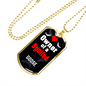 Goose Bird Necklace Stainless Steel or 18k Gold Dog Tag 24" Chain-Express Your Love Gifts