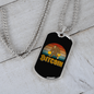 Gorilla Bitcoin Crypto Necklace Stainless Steel or 18k Gold Dog Tag 24" Chain-Express Your Love Gifts