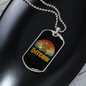 Gorilla Bitcoin Crypto Necklace Stainless Steel or 18k Gold Dog Tag 24" Chain-Express Your Love Gifts