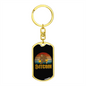Gorilla With 2 Bitcoin Crypto Keychain Stainless Steel or 18k Gold Dog Tag Keyring-Express Your Love Gifts
