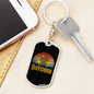 Gorilla With 2 Bitcoin Crypto Keychain Stainless Steel or 18k Gold Dog Tag Keyring-Express Your Love Gifts