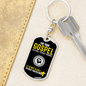 Gospel Call To Self Denial Keychain Stainless Steel or 18k Gold Dog Tag Keyring-Express Your Love Gifts
