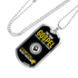 Gospel Call To Self Denial Necklace Stainless Steel or 18k Gold Dog Tag 24" Chain-Express Your Love Gifts