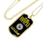 Gospel Call To Self Denial Necklace Stainless Steel or 18k Gold Dog Tag 24" Chain-Express Your Love Gifts