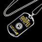 Gospel Call To Self Denial Necklace Stainless Steel or 18k Gold Dog Tag 24" Chain-Express Your Love Gifts