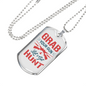 Grab Your Gun Lets Get Hunt Hunting Necklace Stainless Steel or 18k Gold Dog Tag 24"-Express Your Love Gifts