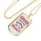 Grab Your Gun Lets Get Hunt Hunting Necklace Stainless Steel or 18k Gold Dog Tag 24"-Express Your Love Gifts