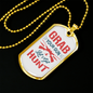 Grab Your Gun Lets Get Hunt Hunting Necklace Stainless Steel or 18k Gold Dog Tag 24"-Express Your Love Gifts