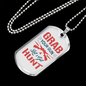 Grab Your Gun Lets Get Hunt Hunting Necklace Stainless Steel or 18k Gold Dog Tag 24"-Express Your Love Gifts