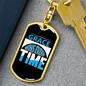 Grace Wins Every Time Keychain Stainless Steel or 18k Gold Dog Tag Keyring-Express Your Love Gifts