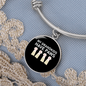 Grandkids Have Paws Cat Bracelet Stainless Steel or 18k Gold Circle Bangle-Express Your Love Gifts