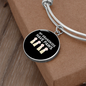 Grandkids Have Paws Cat Bracelet Stainless Steel or 18k Gold Circle Bangle-Express Your Love Gifts