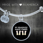 Grandkids Have Paws Cat Bracelet Stainless Steel or 18k Gold Circle Bangle-Express Your Love Gifts