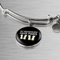 Grandkids Have Paws Cat Bracelet Stainless Steel or 18k Gold Circle Bangle-Express Your Love Gifts