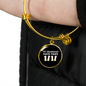 Grandkids Have Paws Cat Bracelet Stainless Steel or 18k Gold Circle Bangle-Express Your Love Gifts