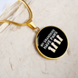 Grandkids Have Paws Cat Circle Necklace Stainless Steel or 18k Gold 18-22"-Express Your Love Gifts