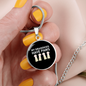 Grandkids Have Paws Cat Circle Necklace Stainless Steel or 18k Gold 18-22"-Express Your Love Gifts