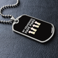 Grandkids Have Paws Cats Necklace Stainless Steel or 18k Gold Dog Tag 24" Chain-Express Your Love Gifts