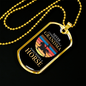 Grandma Who Rides a Horse Horse Necklace Stainless Steel or 18k Gold Dog Tag 24" Chain-Express Your Love Gifts