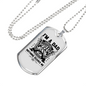 Grandpa And A Firefighter Gift Stainless Steel or 18k Gold Dog Tag 24" Chain-Express Your Love Gifts