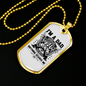 Grandpa And A Firefighter Gift Stainless Steel or 18k Gold Dog Tag 24" Chain-Express Your Love Gifts