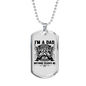 Grandpa And A Firefighter Gift Stainless Steel or 18k Gold Dog Tag 24" Chain-Express Your Love Gifts