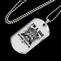 Grandpa And A Firefighter Gift Stainless Steel or 18k Gold Dog Tag 24" Chain-Express Your Love Gifts