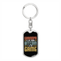Grandpa Bitcoin Crypto Keychain Stainless Steel or 18k Gold Dog Tag Keyring-Express Your Love Gifts