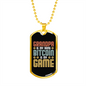 Grandpa Bitcoin Crypto Necklace Stainless Steel or 18k Gold Dog Tag 24" Chain-Express Your Love Gifts