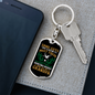 Grandpa Hunting Buddy Keychain Stainless Steel or 18k Gold Dog Tag Keyring-Express Your Love Gifts